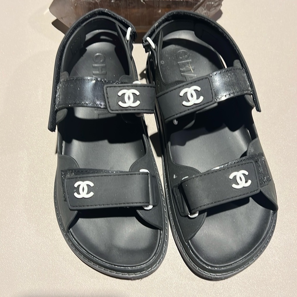 Chanel Dad Rubber Sandal.